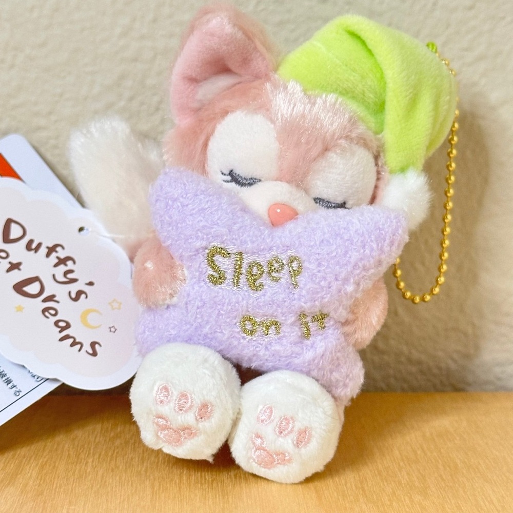 “Duffy’s Sweet Dream” LinaBell Badge with Keychain Tokyo Disney Sea Exclusive